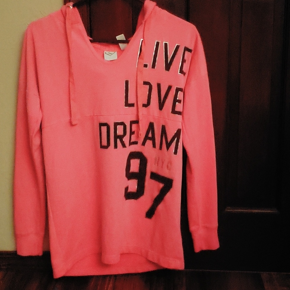 Pink hoodie